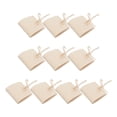 thumbnail image 1 of unbranded 10Ud Pequeñas Para Joyería Beige De Microfibra Para Embalaje Y Regalo, 1 of 6