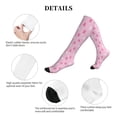 thumbnail image 5 of Lsque Breast Cancer Awareness5 Pattern Sport Compression Socks for Men & Women 15-20 mmHg Knee High Nurse Pregnant Running Medical and Travel Athletic, 5 of 6