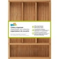 thumbnail image 5 of Honey-Can-Do Bamboo 10.25" x 14" x 2" 4-Compartment Kitchen Drawer Organizer, Natural, 5 of 5