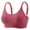 Watermelon Red, variant on Red Push Up Bras for Women, Women'S New Plus Size No Underwire Top Bra Thin Breathable Big Breasts To Show Small Beauty Back Four Bra, D
