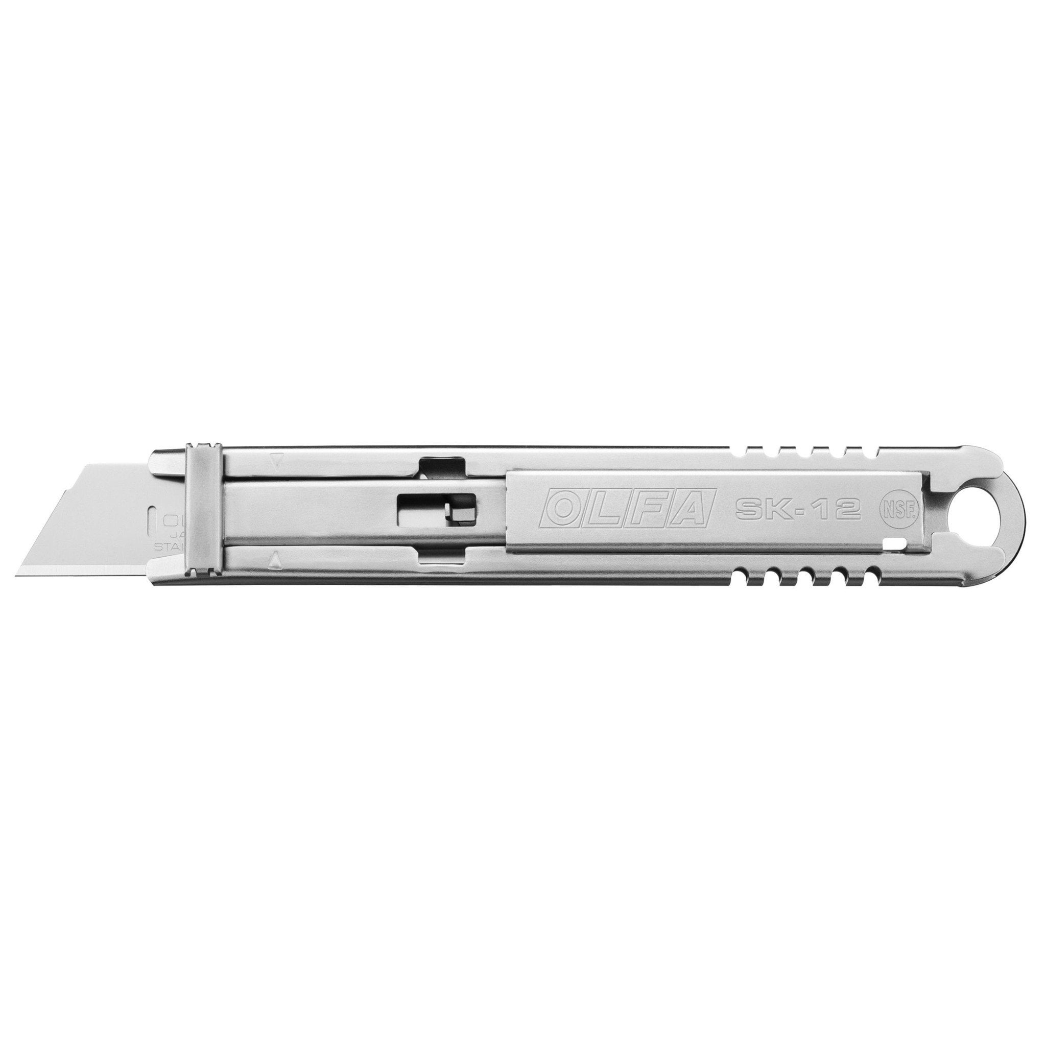 OLFA (SK12) Stainless Steel SelfRetracting Safety Knife 1117956