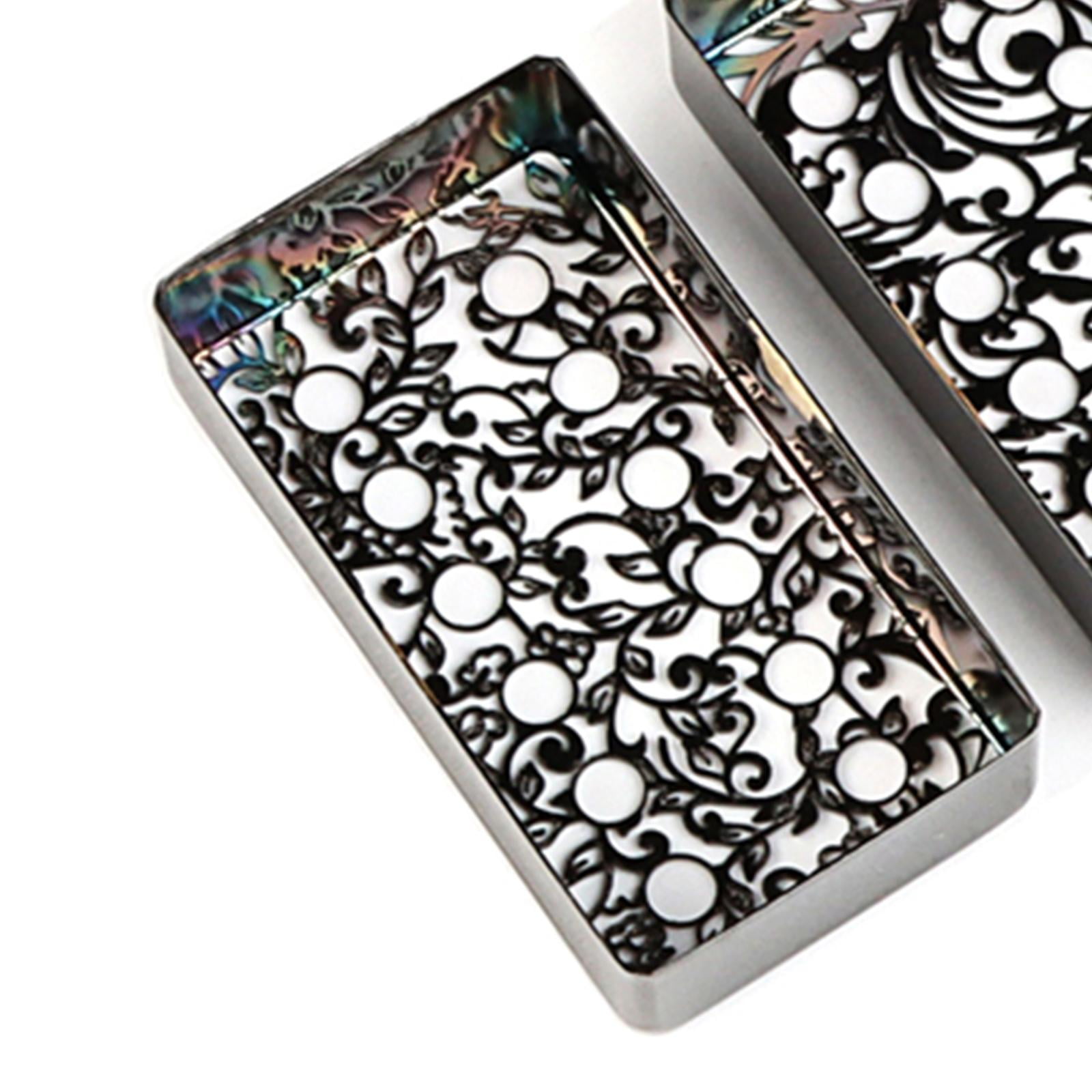 Rushawy 2 Pieces Electric Guitar Pickup Cover Humbucker Cover Supplies Kits for B