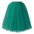 thumbnail image 3 of Kcodviy High Knee Skirt Pleated Skirts Length Skirt Dancing Womens Poodle Skirt Adult Skirt Table Skirts for Rectangle Tables 8Ft Skirt with Pockets Crib Skirt, 3 of 3