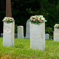 thumbnail image 4 of Hbdhejl Fleurs de Cimetière Selle Extérieure Selle Commémorative Roses en Soie Décorations de Cimetière (), 4 of 7