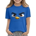 thumbnail image 6 of Twczz Boys Funny Graphic T Shirts- Crewneck Cotton Short Sleeve Soft Kids Summer Tees Blue Size 5, 6 of 6