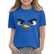 thumbnail image 5 of Tops de Manga Corta Linda con Impresión de Expresión Linda de Color Sólido para Niños Niños Niñas, Camiseta Cómoda Suelta para la Temporada Escolar, 5 of 8