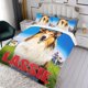 thumbnail image 3 of Lassie Conjunto de sábanas temático, trío de piezas, cómodo y amigable con la piel, diseño único, regalo de decoración para el hogar para familiares, amigos y fans,173cm *218cm, 3 of 6