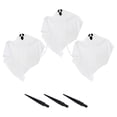 thumbnail image 1 of Populares Halloween Light-Up Ghost Pathway-Markers Halloween Ghost Yard Decor Set Of 3, 1 of 5