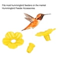 thumbnail image 2 of 30 PCS Mangeoires pour Colibris Fleurs de Remplacement, Fleur Décorative Unique Multicolore pour Mangeoire pour Colibris, Rouge / Jaune / Blanc Pièces de Mangeoire pour Colibris, Matériel de Plau [Jaune], 2 of 9