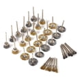 thumbnail image 4 of 36-Piece Mini Steel Wire Wheel Set for Die Grinder - Durable Steel Brushes for Rust Removal, Paint Stripping, Welding Prep & Metal Polishing - Compact, Versatile Polishing Discs Kit for Professionals, 4 of 6