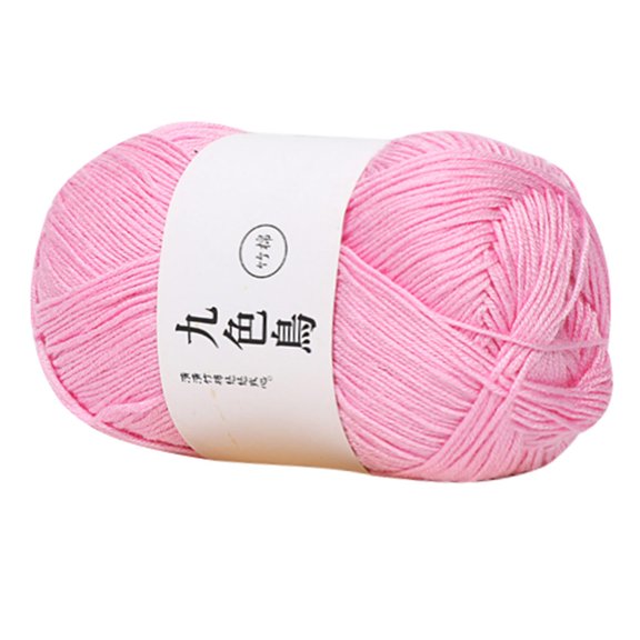 Winty Acrylic Yarn,Crochet & Knitting Yarn for Beginners with Easy-To-See Stitches,Bamboo Charcoal Cotton Baby Line Fine Wool Crochet Diy Children Cotton Yarn