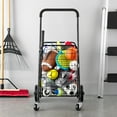 thumbnail image 4 of Mainstays Rolling Multipurpose Cart, Metal, Black, 4 of 14