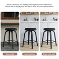 thumbnail image 7 of AENKYO 26" Swivel Bar Stools Set of 2, Counter Height Island Stools for 34"-40" Counters, Fabric Padded, Black, 7 of 7