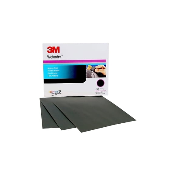 3M PAPER SHEETS IMPERIAL WETORDRY 9"X 11" P220, 5 CARTONS (50 SHEETS PER CARTON)