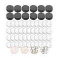 thumbnail image 1 of 48 Sets Craft Fridge Magnet Glass Ceramic Magnet with Adhesive Backing And Transparent Clear Glass Dome Cabochons, 1 of 7