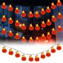 LED Pumpkin String Halloween Bar Decorated With Decorative Lights Halloween Atmosphere Solar Lights Outdoor Christmas Warm Christmas Lights Wire 100 Solar Outdoor Rope Light 8 Feet Battery Operated