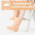 thumbnail image 3 of AUXDIQ Rain Boots Women Mid-calf Waterproof Rain Shoes Outdoor Garden Shoes, Orange, 6 US, 3 of 6