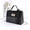 Black, variant on Women's Snake Print Color Block Chain Crossbody Bag Mini Top Handle Satchel With Gold Lock Clasp Pu Leather Handbag Elegant Travel Fashion Purse