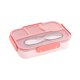 thumbnail image 2 of Caja bento compartimentada con cubiertos | Contenedor hermético para almuerzo de 4 secciones | Capacidad de 1100 ml | Lonchera de oficina | Contenedor portátil para almacenar alimentos | Colores, 2 of 6