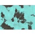 thumbnail image 1 of Ahgly Company Machine Washable Indoor Rectangle Abstract Turquoise Blue Modern Area Rugs, 7' x 9', 1 of 4