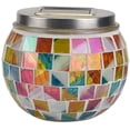 thumbnail image 3 of Solar Mosaic Glass Lamps Crystal Glass Mosaic Lamp Solar Table Lantern for Outdoor Garden 2Pcs, 3 of 5