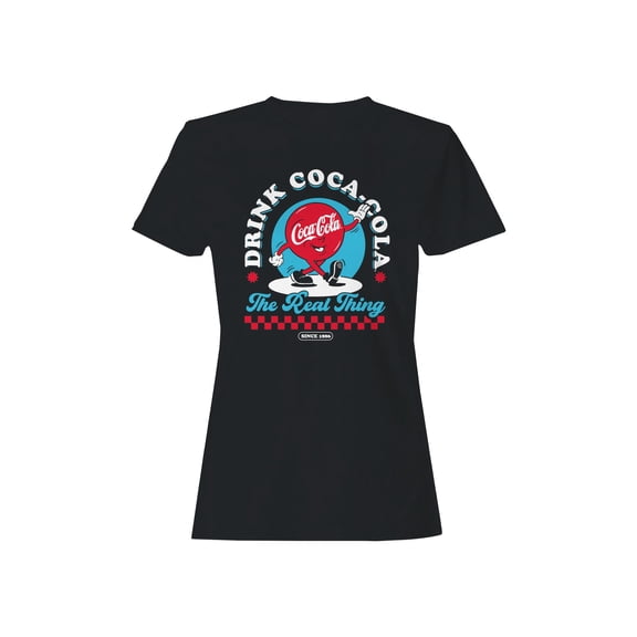Officially Licensed Coca Cola The Real Thing Design Women's T-shirt