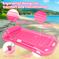 thumbnail image 4 of GVDV Inflatable Tanning Pool Lounger Float, 79" x 47" Large Size Suntan Tub for Adult, Pink, 4 of 6