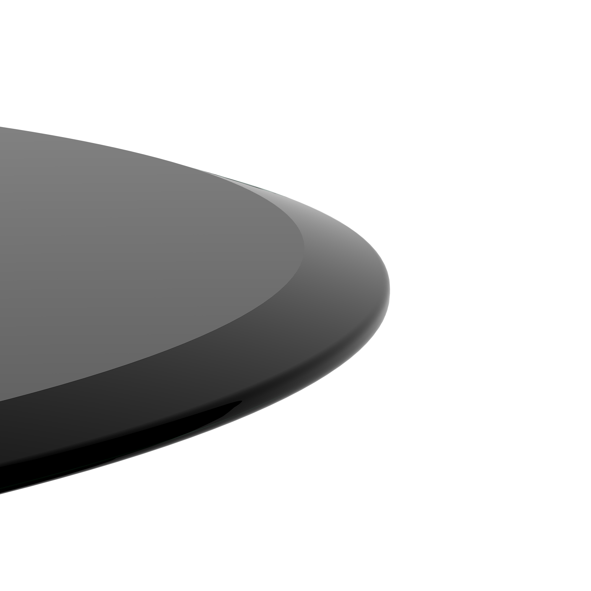 32 Inch Round Black Tempered Glass Table Top, 1/2" Thick Glass Sheet with Beveled Polished Edge, Replacement Tabletop for Coffee Table, Dining Table & Patio Table