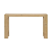 Alaterre Furniture Classic Solid Wood Console Table - 56in Modern Farmhouse Entryway Table, Lt Oak