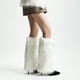 thumbnail image 2 of Conjunto de botas de piel sintética, calcetines cortos mullidos, conjunto de piernas de felpa para otoño/invierno, conjunto de zapatos largos y versátiles de piel de zorro, 2 of 6