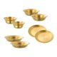 thumbnail image 1 of Platos y cuencos de acero inoxidable, juegos de vajilla, cubiertos, artículos de camping, 8 piezas de oro, 1 of 9