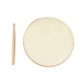 thumbnail image 2 of 8 Inch Hand Drum Musical Percussion Handdrum Wood Frame Bodhran with Mallet, 2 of 6