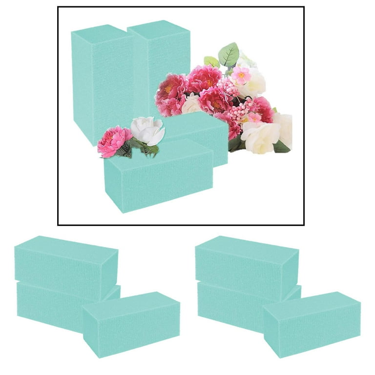 Silk Flower Foam, 6 x Dry Floral Foam for Artificial Flowers, Foam  Bricks-Sponge for Flowers at Weddings & Funerals. Florist Foam Blocks