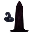 thumbnail image 2 of Conjunto De Disfraz De Bruja De Halloween Yuyangstore 2 piezas, 2 of 8
