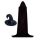thumbnail image 2 of Conjunto de disfraz de bruja de Halloween, sombrero de bruja para adultos, disfraz, accesorio de fotografía 2 piezas, 2 of 9