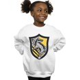 thumbnail image 2 of Harry Potter Girls Hufflepuff Crest Flat Sweatshirt, 2 of 5