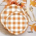 thumbnail image 7 of CaiYueKe 50Pcs Fall Pumpkin Paper Plates Disposable Thanksgiving Party Supplies Autumn Maple Leaf Design Seasonal Dinnerware Bulk Eco-Friendly Decorative Tableware, 7 of 7