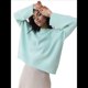 thumbnail image 2 of Suéter de Punto de Larga para Mujer, Jersey de Cuello Redondo, Suéter Informal Holgado. Verde Talla Única, 2 of 10