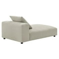 thumbnail image 3 of Solace Modular Upholstered Fabric Armless Chaise Lounge in Linen, 3 of 10