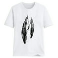 thumbnail image 4 of Sakmal Ladies Tops Under $5 Short Sleeve Crew Neck Graphic T-Shirts Womens T Shirts, 4 of 6