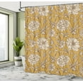 thumbnail image 4 of Ambesonne Aster Shower Curtain, Earth Tones Flower Petals Art, 69"Wx70"L, Earth Yellow, 4 of 4