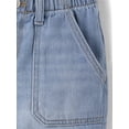 thumbnail image 3 of The Children's Place Girls Paperbag Waist Shortie Jean Shorts, Sizes 4-16, 3 of 3