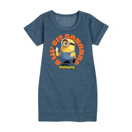 

Despicable Me Minions - A Lil Bit Bananas - Toddler & Youth Girls Fleece Dress