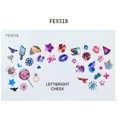 thumbnail image 2 of Face Sticker Jewels for Kids Childrens Stickers DIY Gems Christmas Birthday Party Gift Cute Resin Stickers for Face Colorful Butterfly Flower Star Suncolor Hair, 2 of 7