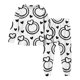 thumbnail image 3 of TaTaai Unisex DIY Hand Graffiti Colorable 2-Piece Outfit, Valentine's Day Gift, Coloring Top Pants Set, All Season Wear Gift, 3 of 8