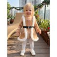 thumbnail image 3 of Cjfdfy Newborn Baby Girl Christmas Outfit Romper Dress Velvet Long Sleeve Square Neck Jumpsuit Gingerbread Man Santa Costume Christmas Princess Dress Cute Winter Clothes, 3 of 9