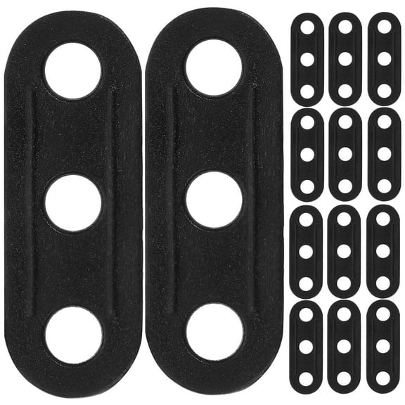 Worgeous 50Pcs Tent Wind Rope Buckles Plastic Three Eyed Design for Outdoor Enthusiasts and Canopy Fixing