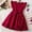 NEW Red, variant on WSMEA Dresses for Girls Formal Fly Sleeve Solid Bowknot Size 6 Sun Dress