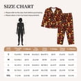 thumbnail image 4 of Salouo Warm Plants and Mushrooms Pattern Women's Pajamas Set Long Sleeve Button Down Sleepwear Soft Pj Lounge Sets for women 2 Piece Pjs Set with Long Pants-Small, 4 of 7