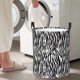 thumbnail image 5 of Fotbe Zebra Cesto de Ropa con Asas, Cesto Impermeable de Gran Capacidad, Bolsa de Lavado para Dormitorio, Cesto de Ropa con Ruedas y Asas-Medium, 5 of 6